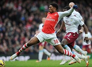 Arsenal V Aston Villa 2014-15 Prints: Chuba Akpom in Action: Arsenal vs Aston Villa, Premier League 2014-15