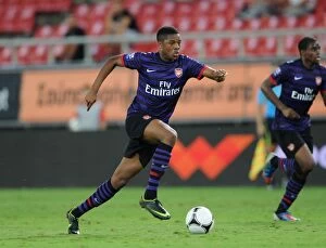 Images Dated 12th September 2012: Chuba Akpom of Arsenal in Action against Olympiacos in the NextGen Series, Piraeus