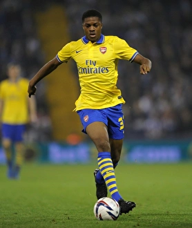 West Bromwich Albion V Arsenal 2013-14 - Capital Cup Prints: Chuba Akpom: Arsenal's Young Gun Shines in Capital One Cup Clash Against West Bromwich Albion
