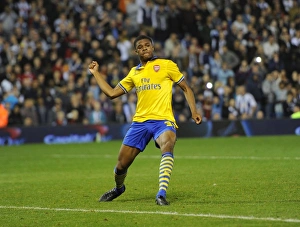 Chuba Akpom celebrates scoring from the penalty spot. West Bromwich Albion 1:1 Arsenal Chuba Akpom celebrates scoring from the penalty spot. West Bromwich Albion 1:1 Arsenal