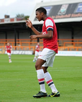 Arsenal U19 V Olympique De Marseille - NextGen 2012-13 Prints: Chuba Akpom Scores First Goal: Arsenal U19 vs