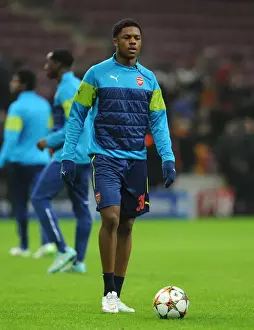 Galatasaray V Arsenal 2014/15 Prints: Chuba Akpom Shines in Arsenal's 4-1 UEFA Champions League Victory over Galatasaray