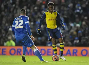 Brighton And Hove Albion V Arsenal - FA Cup 2014/15 Prints: Chuba Akpom vs. Danny Holla: FA Cup Clash Between Brighton & Hove Albion and Arsenal