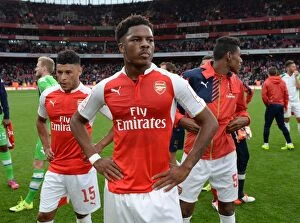 Images Dated 26th July 2015: Chuba Akpom's Reaction: Arsenal's Emirates Cup Clash Against Wolfsburg (2015/16)