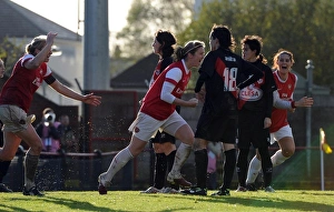 Ciara Grant's Triumph: Arsenal Ladies Third Goal vs. Rayo Vallecano in UEFA Champions League (Arsenal 4-1)