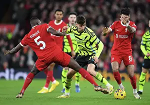 Liverpool V Arsenal 2023-24 Prints: Clash at Anfield: Havertz vs. Konate & Szoboszlai - Liverpool vs