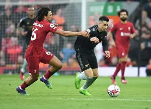 Liverpool V Arsenal 2022-23 Prints: Clash at Anfield: Martinelli vs