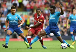 Liverpool V Arsenal 2017-18 Prints: Clash at Anfield: Oxlade-Chamberlain and Welbeck Go Head-to-Head with Wijnaldum