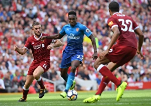 Liverpool V Arsenal 2017-18 Prints: Clash at Anfield: Welbeck vs. Henderson, Liverpool vs. Arsenal, Premier League 2017-18