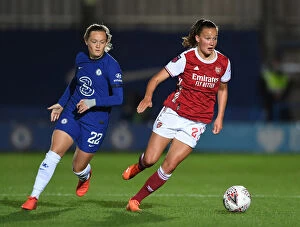 Images Dated 7th October 2020: Clash of the Best: Malin Gut vs. Erin Cuthbert - Continental Cup Battle (Chelsea Women vs)