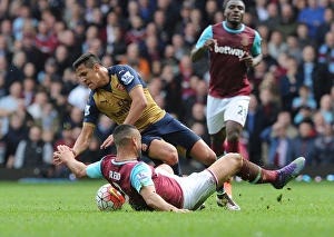 West Ham United V Arsenal 2015-16 Prints: Clash at The Boleyn Ground: West Ham vs. Arsenal, Premier League Battle, 2016