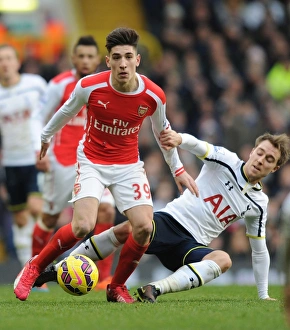 Tottenham Hotspur V Arsenal 2014-15 Prints: Clash of the Capital Rivals: Bellerin vs
