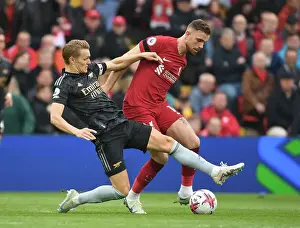 Liverpool V Arsenal 2022-23 Prints: Clash of Captains: Odegaard vs