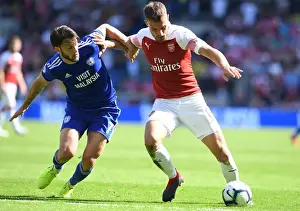 Cardiff City V Arsenal 2018-19 Prints: Clash at Cardiff: Ramsey vs. Arter in Premier League Battle