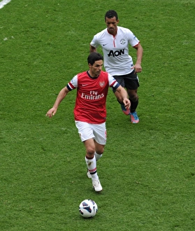 Arsenal V Manchester United 2012-13 Prints: Clash of Champions: Arteta vs. Nani - Arsenal vs