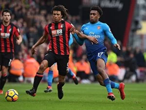 Images Dated 14th January 2018: Clash of Champions: Iwobi vs Ake in AFC Bournemouth vs Arsenal Premier League Showdown