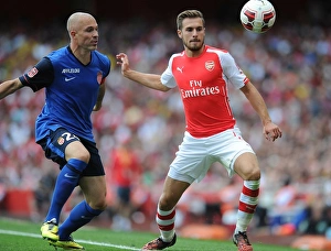 Arsenal V AS Monaco 2014-15 Prints: Clash of Champions: Ramsey vs. Raggi - Arsenal vs. AS Monaco, Emirates Cup 2014