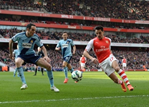 Arsenal V West Ham United 2014/15 Prints: Clash of Champions: Sanchez vs. O'Brien - Arsenal vs. West Ham United, Premier League