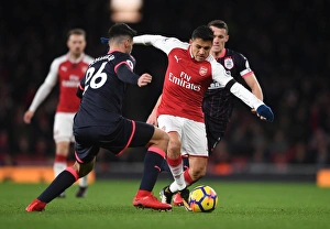 Arsenal V Huddersfield Town 2017-18 Prints: Clash of Champions: Sanchez vs. Schindler, Arsenal vs. Huddersfield (2017-18)