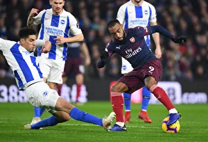 Brighton And Hove Albion V Arsenal 2018-19 Prints: Clash at the Community Stadium: Arsenal vs