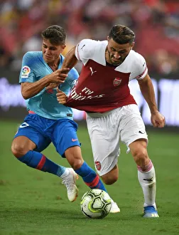 Arsenal V Atletico Madrid 2018-19 Prints: Clash of the Defenders: Sead Kolasinac vs