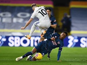 Leeds United V Arsenal 2020-21 Prints: Clash at Elland Road: Joe Willock vs