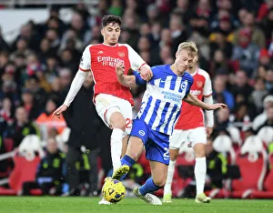Arsenal V Brighton And Hove Albion 2023-24 Prints: Clash at the Emirates: Arsenal vs Brighton & Hove Albion, 2023-24 Premier League