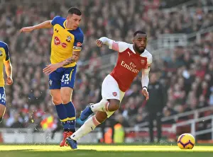 Clash at Emirates: A Battle Between Lacazette and Hojbjerg - Arsenal vs. Southampton, Premier League