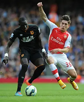 Clash at Emirates: Bellerin vs Diame - A Football Battle