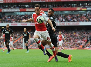 Arsenal V Hull City 2014-15 Prints: Clash at Emirates: Cazorla vs. Elmohamady