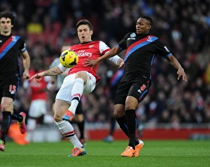 Arsenal V Crystal Palace 2013-14 Prints: Clash at Emirates: Giroud vs. Dikgacoi, Arsenal vs. Crystal Palace, Premier League