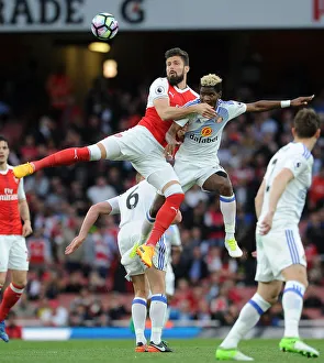 Arsenal V Sunderland 2016-17 Prints: Clash at the Emirates: Giroud vs. Ndong - Arsenal vs. Sunderland, Premier League 2016-17