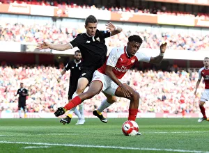 Arsenal V Seville - Emirates Cup 2017-18 Prints: Clash at the Emirates: Iwobi vs. Corchia - Arsenal vs. Sevilla FC, Emirates Cup 2017-18
