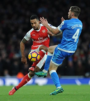 Arsenal V AFC Bournemouth 2016/17 Prints: Clash at Emirates: Walcott vs. Gosling