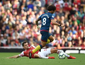 Arsenal V West Ham United 2018-19 Prints: Clash at the Emirates: Xhaka vs
