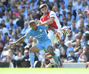 Manchester City V Arsenal 2021-22 Prints: Clash at the Etihad: Manchester City vs