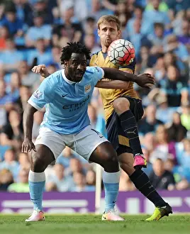 Manchester City V Arsenal 2105-16 Prints: Clash at the Etihad: Monreal vs