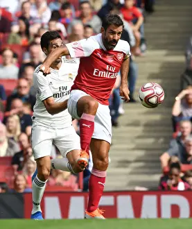 Arsenal Legends V Real Madrid Legends 2018-19 Prints: A Clash of Football Greats: Robert Pires Reunites with Arsenal and Real Madrid Legends in London