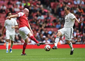 Images Dated 8th September 2018: A Clash of Football Legends: Arsenal vs. Real Madrid