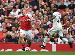 Arsenal Legends V Real Madrid Legends 2018-19 Prints: A Clash of Football Legends: Suker vs Makelele - Arsenal vs Real Madrid