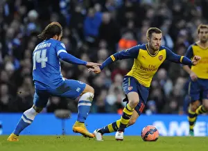 Brighton And Hove Albion V Arsenal - FA Cup 2014/15 Prints: Clash of Forces: Ramsey vs. Calderon - FA Cup Showdown
