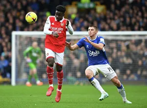 Clash at Goodison Park: Bukayo Saka vs. Vitalii Mykolenko - Everton vs. Arsenal, Premier League 2022-23
