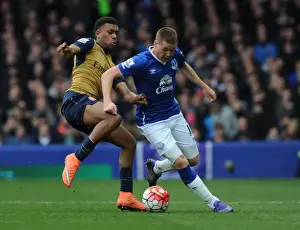 Everton V Arsenal 2015-16 Prints: Clash at Goodison Park: Iwobi vs McCarthy - Premier League Showdown