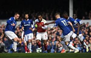 Clash at Goodison Park: Lacazette vs. Sigurdsson and Digne - A Football Rivalry Unfolds