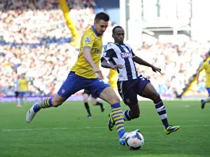 West Bromwich Albion V Arsenal 2013-14 Prints: Clash at The Hawthorns: Jenkinson vs