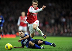 Arsenal V Manchester United 2011-12 Prints: Clash of Legends: Ramsey vs. Giggs - Arsenal vs. Manchester United, Premier League, 2012