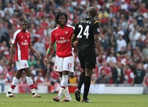 Arsenal v Manchester City 2009-10 Collection: Clash of Legends: Song vs. Vieira, A Rivalry Renewed - Arsenal 0:0 Manchester City
