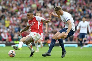 Arsenal V Tottenham Hotspur 2023-24 Prints: Clash of the London Giants: Arsenal vs. Tottenham - Battle at Emirates (2023-24)