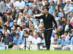 Manchester City V Arsenal 2021-22 Prints: Clash of the Managers: Mikel Arteta vs Pep Guardiola - Manchester City vs Arsenal