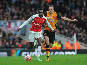 Arsenal V Hull City - FA Cup 2015-16 Prints: Clash of the Midfield: Danny Welbeck vs. David Meyler - Arsenal vs. Hull FA Cup Showdown